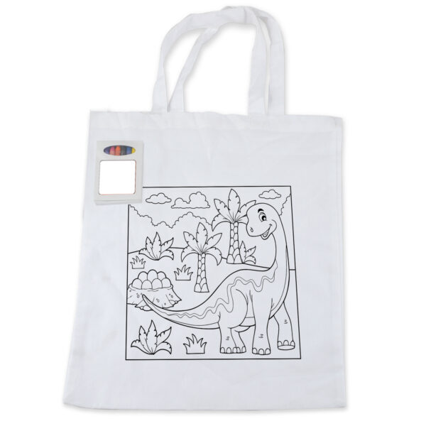 Colouring Short Handle Cotton Bag & Crayons - 49873_87598.jpg