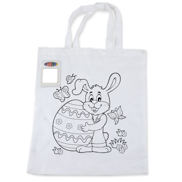 Colouring Short Handle Cotton Bag & Crayons - 49873_87599.jpg