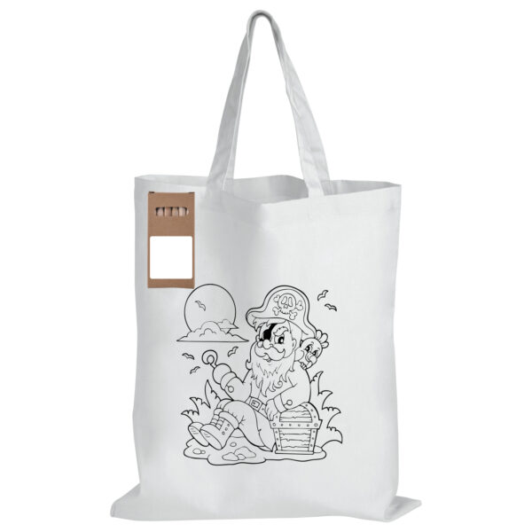 Colouring Short Handle Cotton Bag & Pencils - 57931_87625.jpg