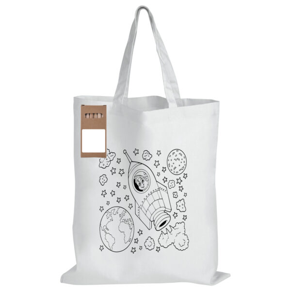 Colouring Short Handle Cotton Bag & Pencils - 57931_87626.jpg