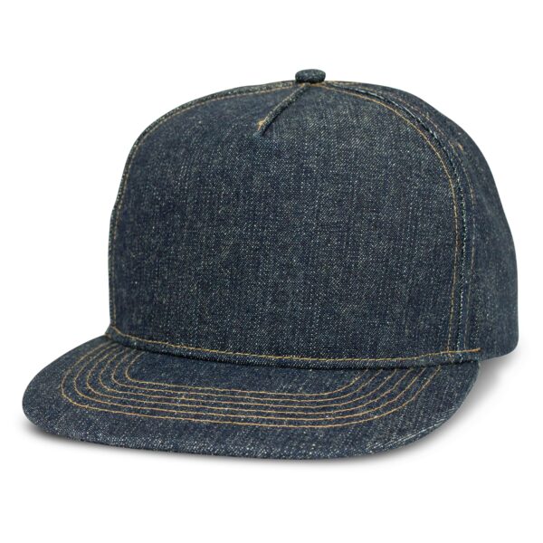 Denim Flat Peak Cap - 58037_76307.jpg