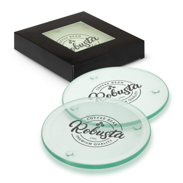 Venice Glass Coaster Set of 4 – Round