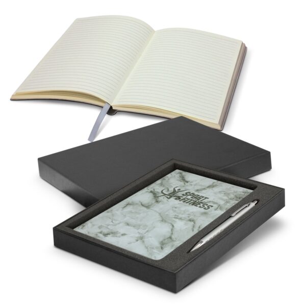 Marble Notebook and Pen Gift Set