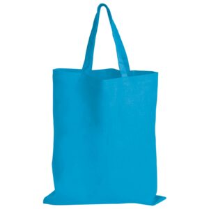 Coloured Cotton Short Handle Tote Bag - 25199_92382.jpg