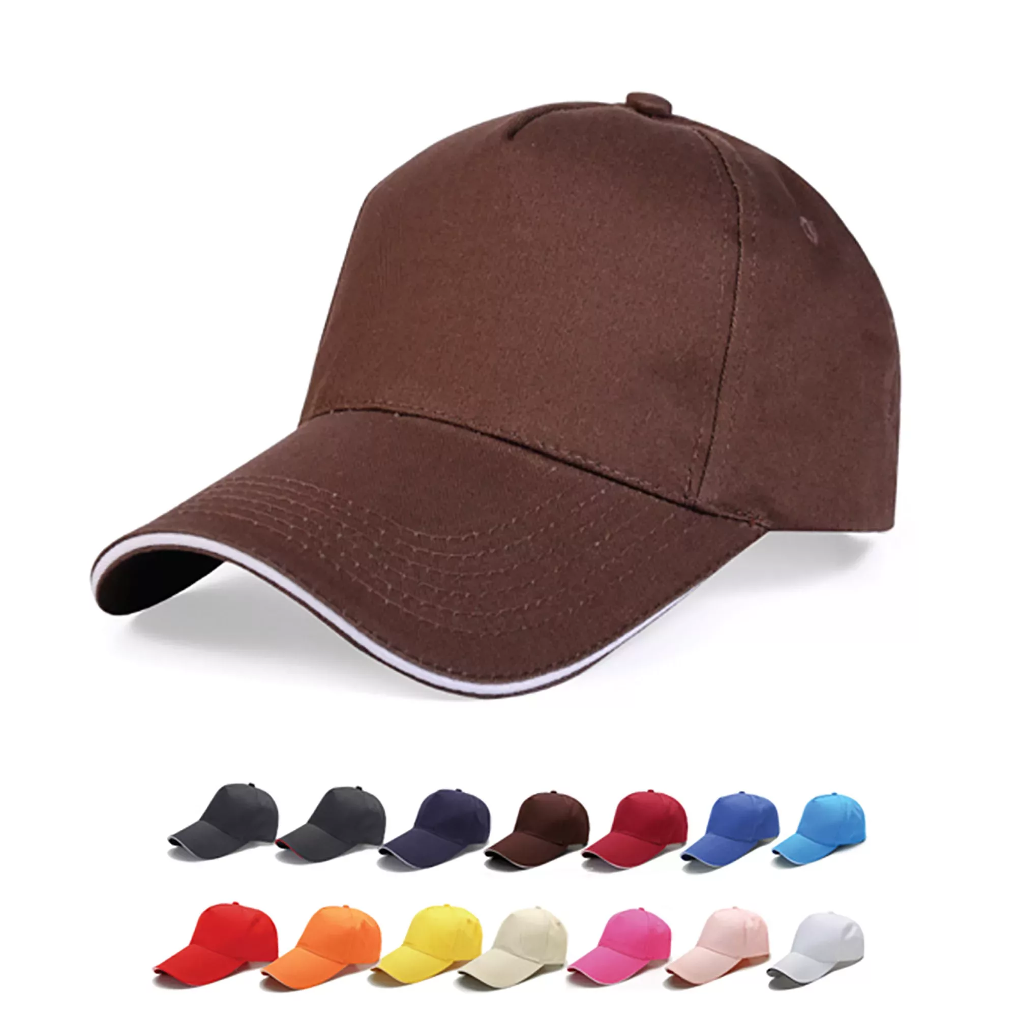 Nevaso 5 Panel Heavy Cotton Sandwich Cap - 61096_101992.jpg