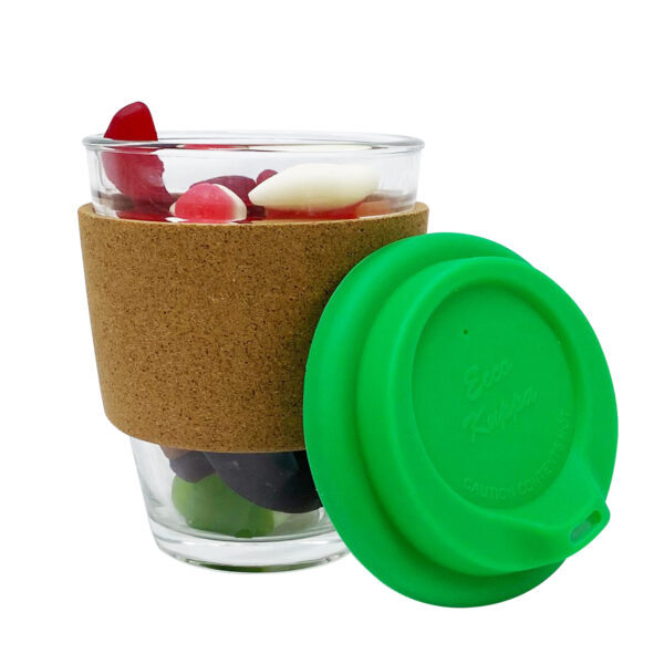 Jelly Party Mix in Cork Band Glass Coffee Cup