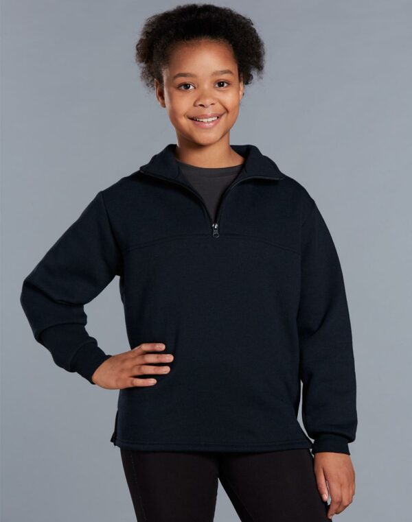 Kid’s 1/2 Zip Collar Fleecy Sweat - 18573_117361.jpg