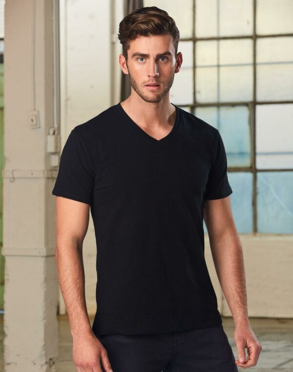 Men’s V-Neck Short Sleeves Tee - 26753_118796.jpg