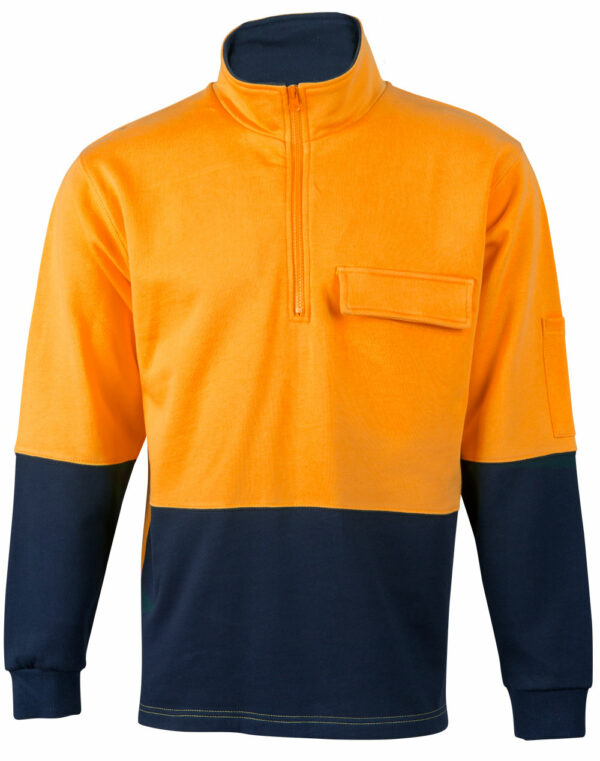 Hi-Vis Two Tone Cotton Fleecy Sweat - 47395_118423.jpg