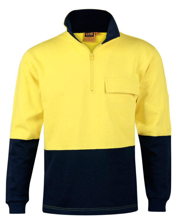 Hi-Vis Two Tone Cotton Fleecy Sweat - 47395_120466.jpg