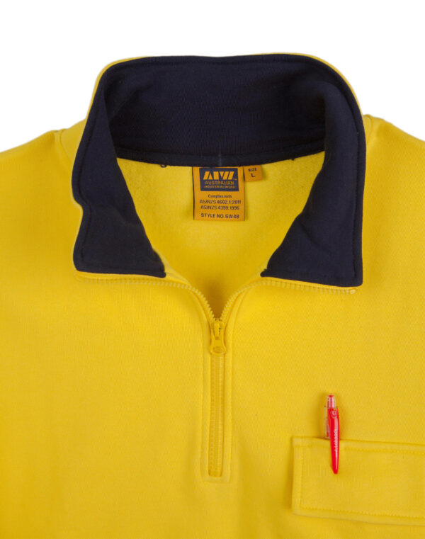 Hi-Vis Two Tone Cotton Fleecy Sweat With 3m Tapes - 47396_118699.jpg