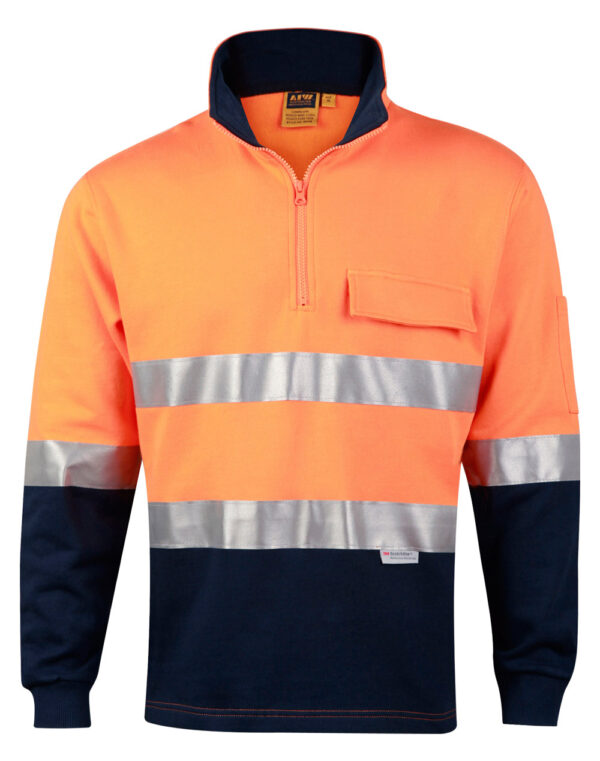 Hi-Vis Two Tone Cotton Fleecy Sweat With 3m Tapes - 47396_120122.jpg