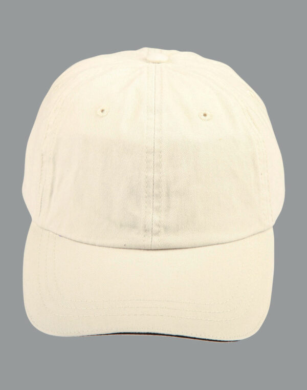 Washed Polo Cotton Unstructured Cap Sandwich Cap - 4952_118265.jpg