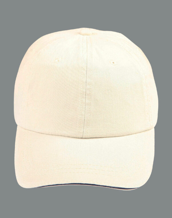 Washed Polo Cotton Unstructured Cap Sandwich Cap - 4952_118311.jpg