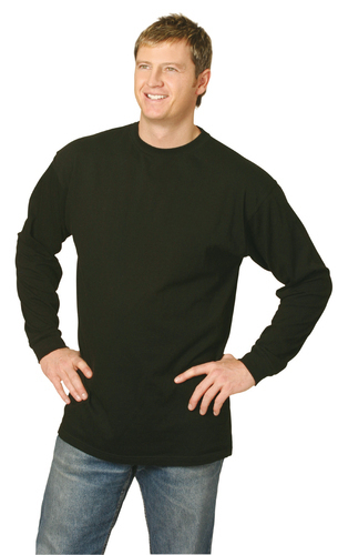 Mens Cotton Crew Neck L/S Tee