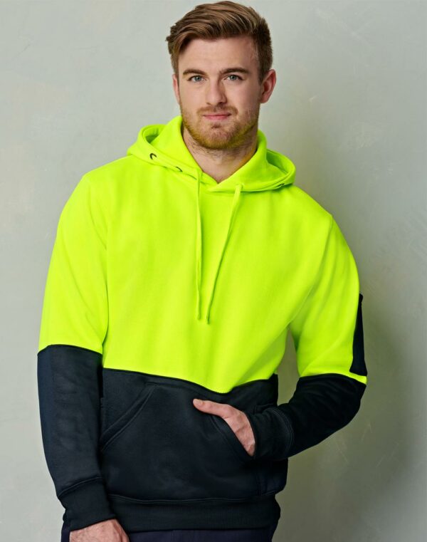 Hi-Vis Two Tone Kangaroo Pocket Hoodie - 62287_119376.jpg