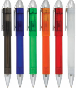 Plastic Pen Translucent Parker Style Refill Coral - 21918_116365.jpg