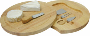 Cheese Board Set Swivel Wooden 4 Knives - 22249_116762.jpg