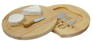 Cheese Board Set Swivel Wooden 4 Knives - 22249_13870.jpg