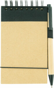Note Book – Pocket Size A6 Made From Recycled Paper And Matching Pen Eco Friendly - 22514_116359.jpg