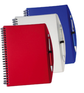 Spiral Notebook And Pen - 22628_43784.png