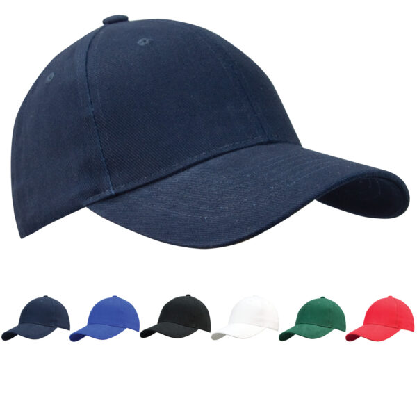 Cap Pre Curved Peak . Heavy Brushed Cotton Links - 26976_116311.jpg