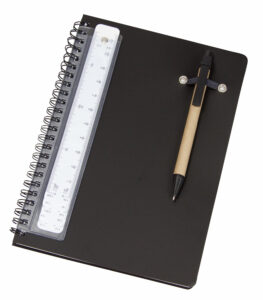 Notebook A5 Siz With Pen And Scale Ruler 160 Pages - 26996_116284.jpg