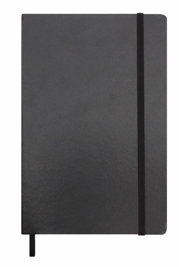 Notebook Large 190 X 265mm With Elastic Closure 192 Cream Lined Pages - 27032_116681.jpg