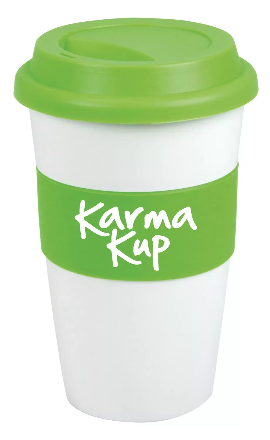 Coffee Cup / Mug 16oz/535ml Plastic Karma Kup Silicon Lid Reusable - 54232_67418.jpg