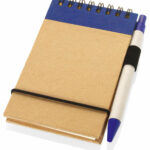 Notebook A6 Size Made From Recycled Paper With Pen 80 Pages - 54286_67530.jpg