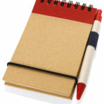 Notebook A6 Size Made From Recycled Paper With Pen 80 Pages - 54286_67531.jpg