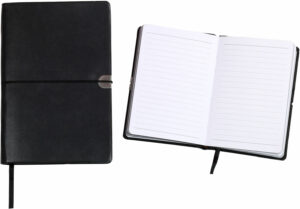 Notebook A5 Size – Leather Look Bookmark And Elastic Closure 112 Pages - 54383_116170.jpg