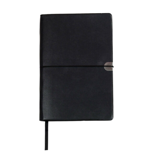 Notebook A5 Size – Leather Look Bookmark And Elastic Closure 112 Pages - 54383_67994.jpg