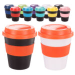 Coffee Cup / Mug11oz/320ml Plastic Karma Kup Plastic Aura Lid Reusable