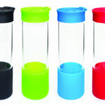 Drink Bottle Glass With Silicone Top 500ml