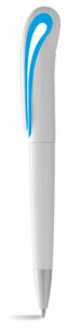 Plastic Pen Twist Action White Barrel And Coloured Trim Swansea - 54459_68325.jpg