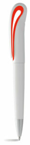 Plastic Pen Twist Action White Barrel And Coloured Trim Swansea - 54459_68327.jpg