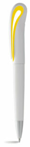 Plastic Pen Twist Action White Barrel And Coloured Trim Swansea - 54459_68329.jpg