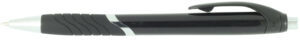 Pen Plastic Push Action Metal Trim Soft Rubberised Grip Explorer - 54463_68365.jpg