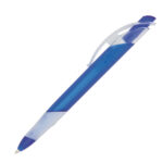 Plastic Pen Push Button Large Curved Clip And Rubber Grip Outlook Pen - 54475_68456.jpg