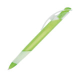 Plastic Pen Push Button Large Curved Clip And Rubber Grip Outlook Pen - 54475_68458.jpg