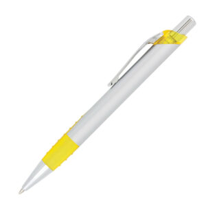 Pen Plastic Silver Barrel With Coloured Trim Apollo Silver - 54477_68492.jpg