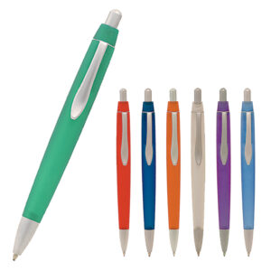 Plastic Pen Frosted Barrel And Parker Style Refill Neptune - 5846_115957.jpg