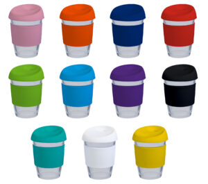 Coffee Cup / Mug 12oz/340ml Glass Karma Kup Silicon Lid Reusable Eco Friendly - 62157_117149.jpg