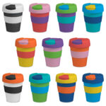 Coffee Cup / Mug 11oz/320ml Plastic Karma Kup Plastic Flip Lid Reusable Eco Friendly