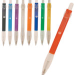 Plastic Pen Click Action With Frosted Colour Barrel Ergonomic Grip Satin - 9578_116028.jpg