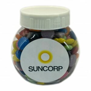 Plastic Jar Filled with Choc Beans 170G (Corporate or Mixed Coloured Choc Beans) - 55492_123662.jpg