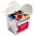 Frosted Noodle Box Filled with Choc Beans (Smartie Look Alike) 100G