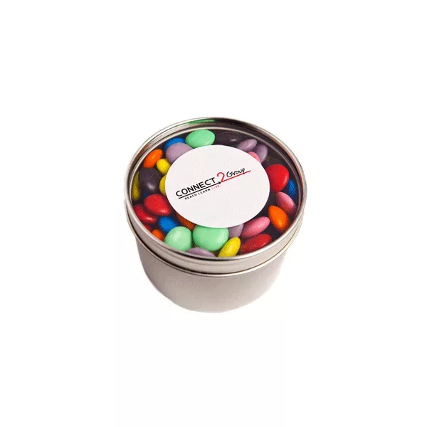 Small Round Acrylic Window Tin Filled with Choc Beans - 55660_68987.jpg