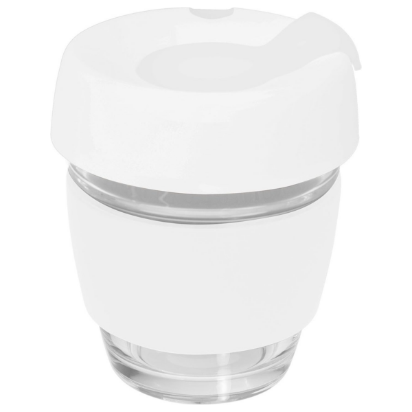 Glass Genova 240Ml Coffee Cup With Silicon Lid And Band - 62991_122582.png